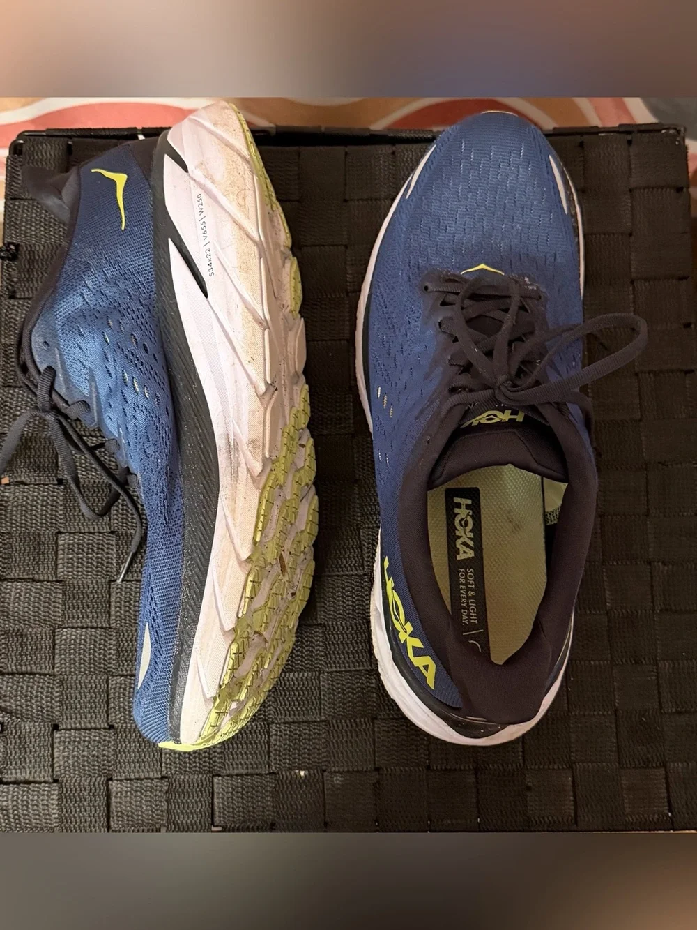 Men’s HOKA Clifton 9 Running Shoes | 11.5 | Blue